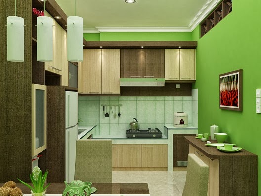 Gambar Interior  Desain Dapur  Warna  Melankolis Minimalis 