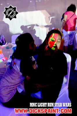 face painting glow run jakarta