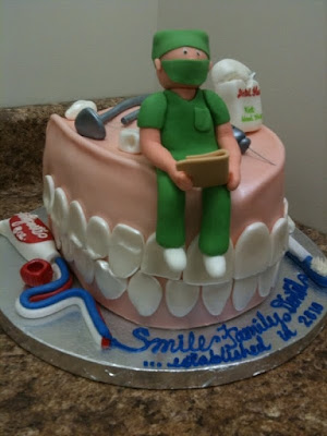 Second view of dental cake from the other side