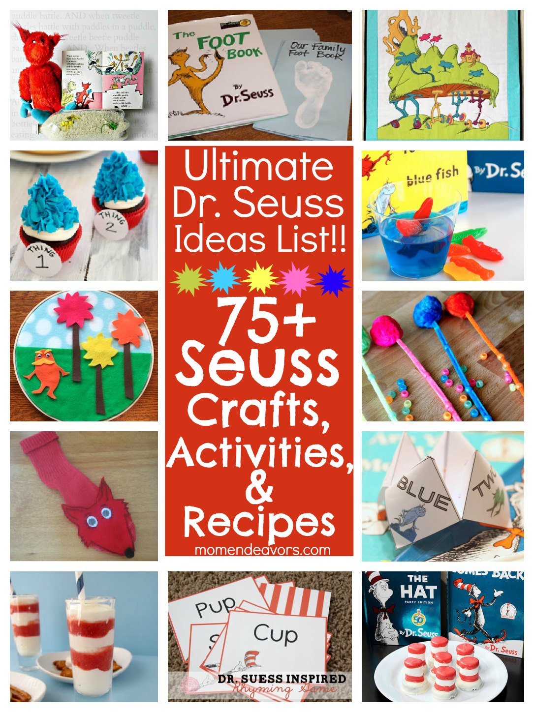Hopping from K to 2 Dr  Seuss  Activities Ideas  and Crafts