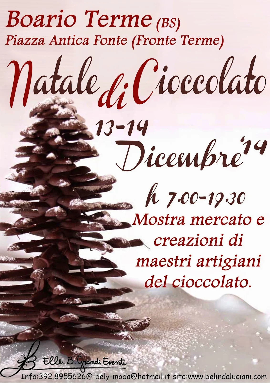 Natale di Cioccolato 13 e 14 Dicembre Boario Terme (BS)