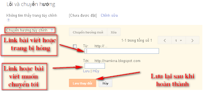 Tạo trang báo lỗi và chuyển hướng cho blogspot - Thủ thuật SEo cực đỉnh