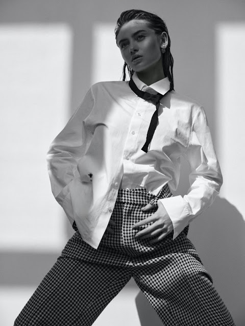 Leni Klum beautiful model photo shoot in Elle Germany Magazine September 2023