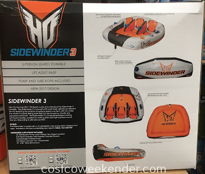 Costco 1092230 - Get ready for summer and water fun with the HO Sports Sidewinder 3 Inflatable