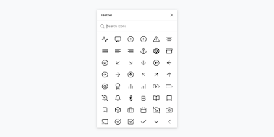 Feather Icons Plugin Figma yang Populer