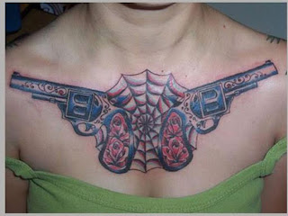 gun tattoos, tattoos