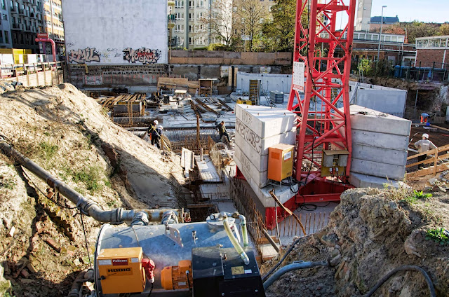 Baustelle City Carré, Wohnungen mit Weitblick, Gartenstraße, Am Nordbahnhof, 10115 Berlin, 31.10.2013