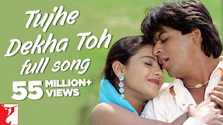 TUJHE DEKHA TO YEH JANA SANAM LYRICS IN HINDI| SAHRUKH KHAN