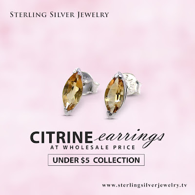 citrine earrings wholesale