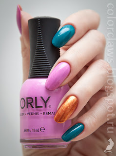 Orly Pink Waterfall + Teal Unreal + What's The Password?