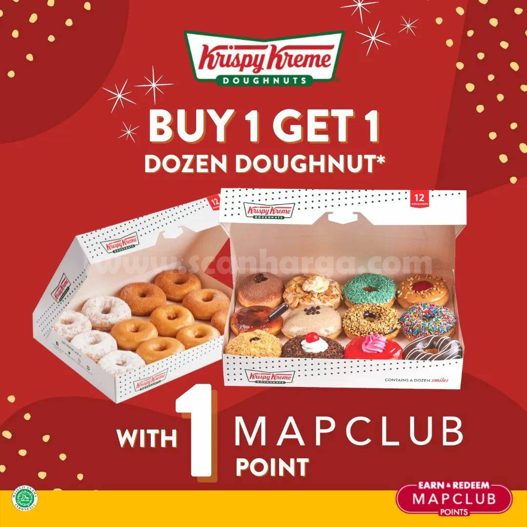 Promo Krispy Kreme Buy 1 Get 1 with 1 MapClub Point