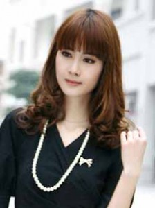  Gaya  Rambut  Wanita  Korea 2010 2011 Keriting Gantung 