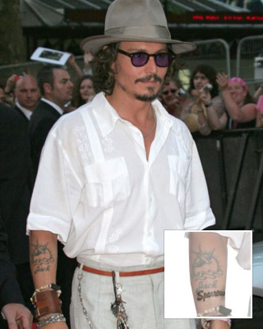 the Johnny Depp Tattoos.