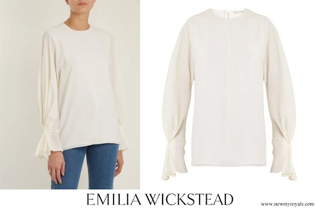 Countess of Wessex wore EMILIA WICKSTEAD Dana stretch crepe top