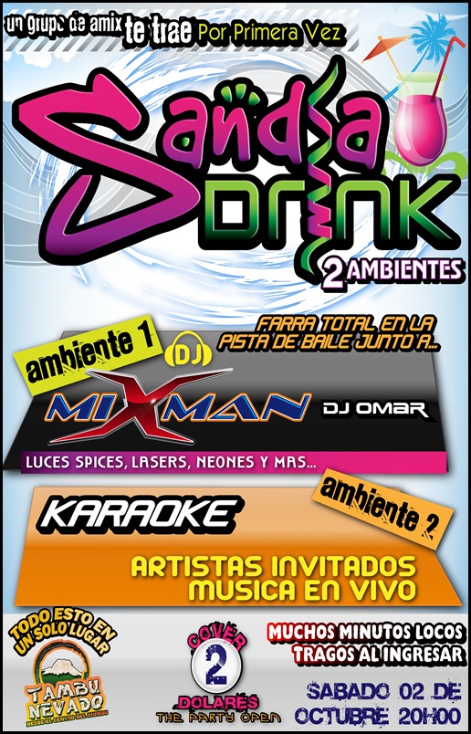 sandia drink - afiche A3