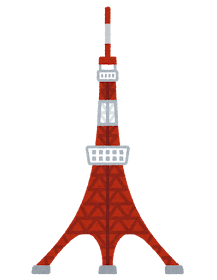 動物の島 無料印刷可能東京タワー イラスト かわいい