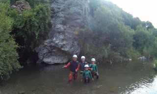 Barranquismo en el Barranco Guadalmina.