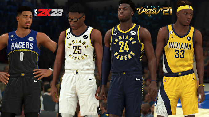 Indiana Pacers Jersey Pack by Pinoy21 | NBA 2K23
