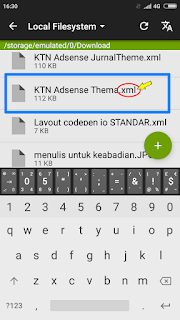 Cara memilih file theme yang di download