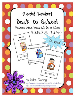 Back to School Minibooks by Mrs Doring on TeachersPayTeacher.com