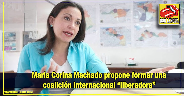 María Corina Machado propone formar una coalición internacional “liberadora”