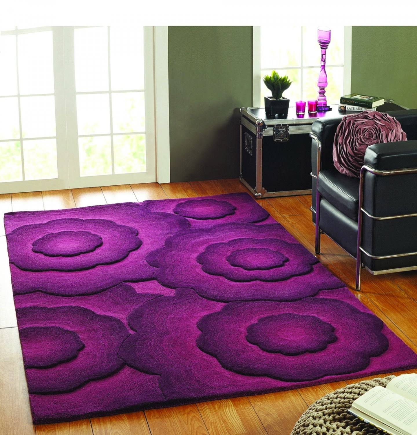 Textures & Navision Textures Realm Purple Soft Rug 