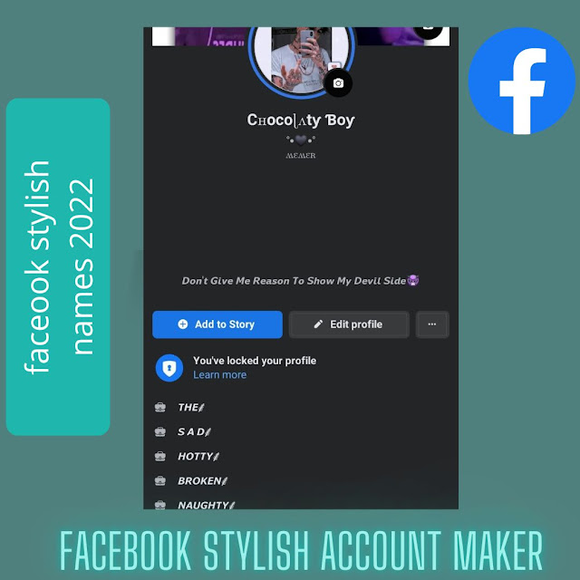 Facebook stylish names for girls and boys