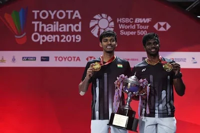 Satwiksairaj Rankireddy and Chirag Shetty win men's doubles title of Thailand Open