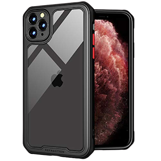 TENOC Phone Case for Apple iPhone 11 Pro Case, Clear Back Cover Bumper Case Compatible for iPhone 11 Pro 5.8-Inch, Black