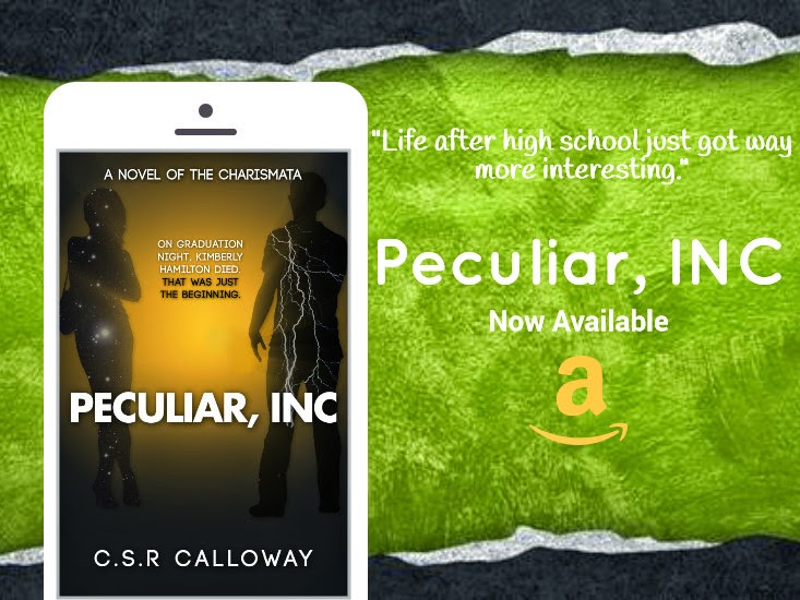 http://www.amazon.com/Peculiar-Charismatic-Chronicles-C-S-R-Calloway-ebook/dp/B00C1WBP7M/ref=sr_sp-atf_title_1_1?ie=UTF8&qid=1402774839&sr=8-1&keywords=peculiar+inc