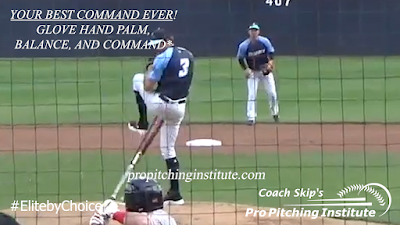 Your Body recognizes your Starting Position and reacts with your Glove Hand Palm driving the ball into the target.