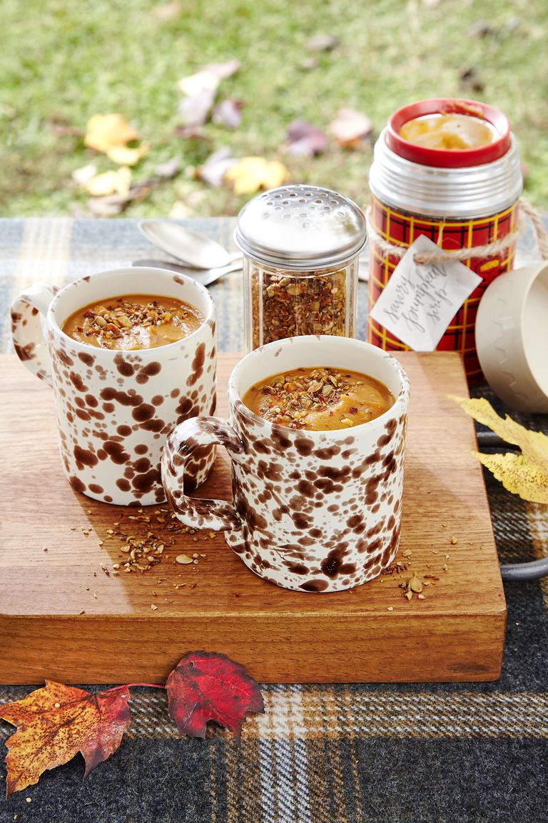 Warm guests up with a comforting cup of soup that's creamy, yet contains not a drop of cream.