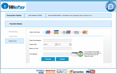 TDC Payment through Debit Card