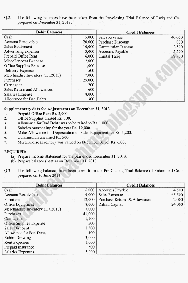 Adamjee Coaching Guess Papers 2015