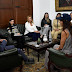 La actriz Patricia Velásquez se reúne con autoridades zulianas en Maracaibo