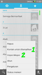 Backup kontak Android termudah