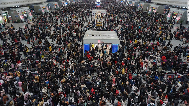 Chinese new year rush