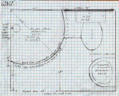 Designbathroom Floor Plan on Acres   A Dream  Bathroom Plans On Graph Paper