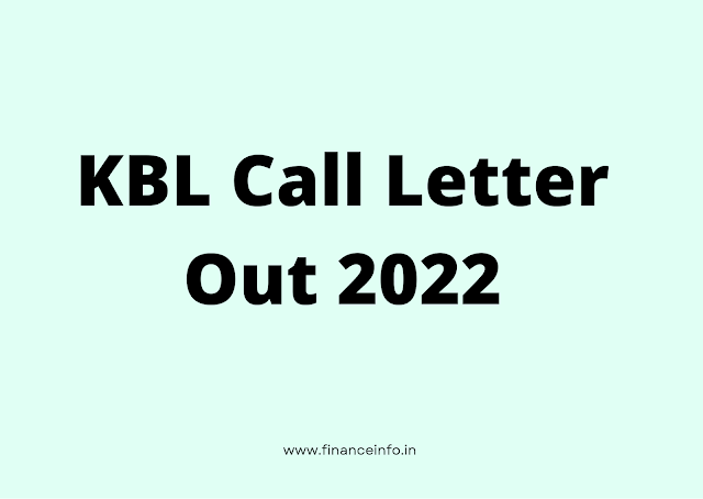KBL Call Letter Out 2022
