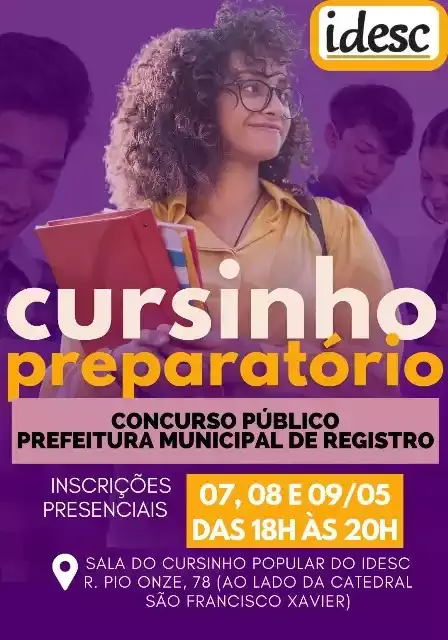 ONG promove cursinho preparatório comunitário para o concurso público de Registro-SP