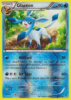 Glaceon Furious Fists Pokemon Card