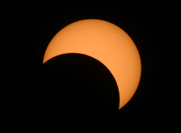 Another photo I took of the annular solar eclipse on October 14, 2023.
