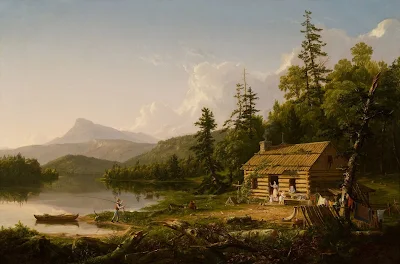 Home in the Woods (1847), Reynolda House Museum of American Art painting Thomas Cole