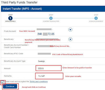 IMPS Funds Transfer