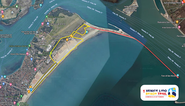 1° Venice Lido Beach Trail, percorso