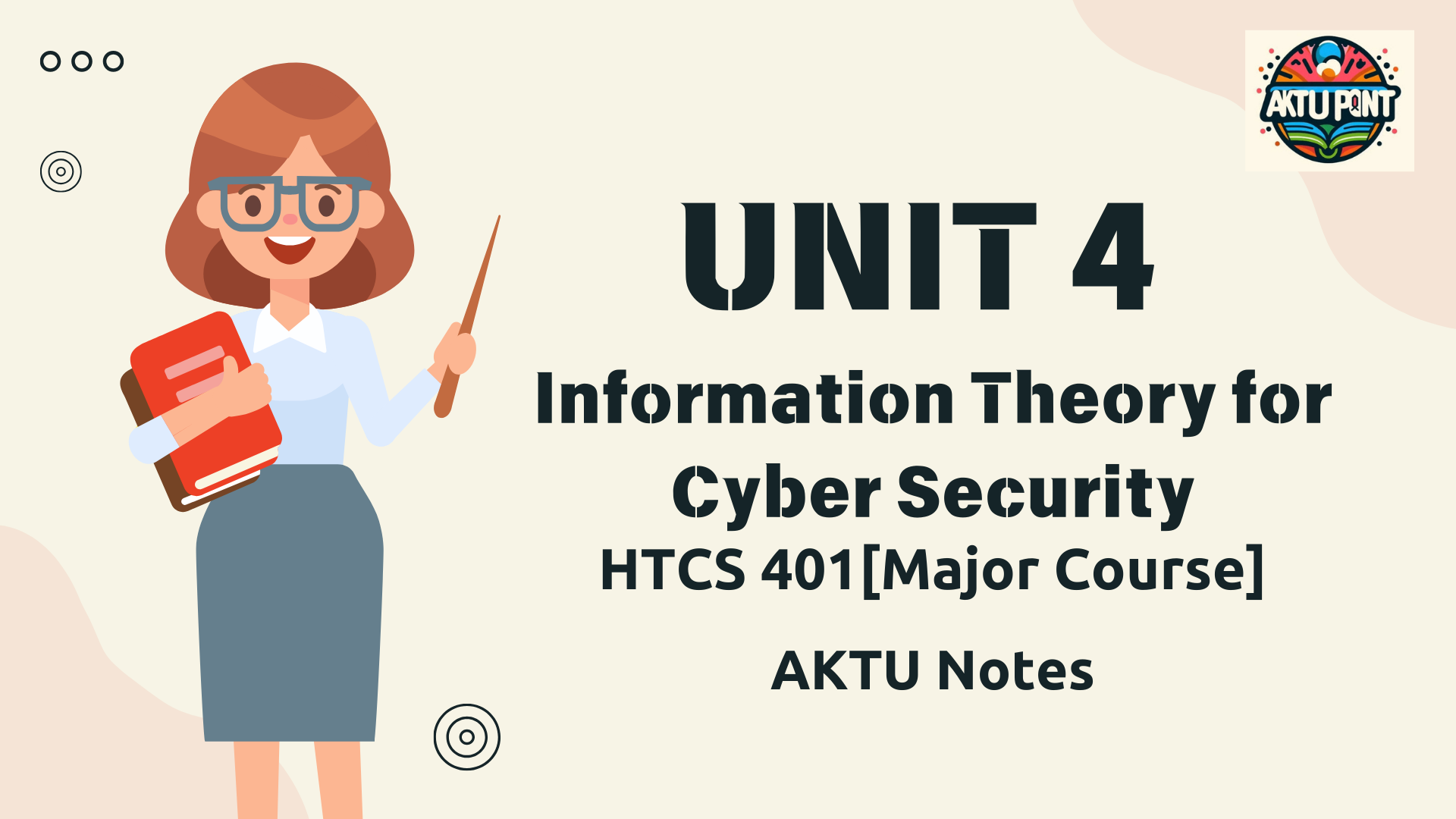 Unit 4 Information Theory for Cybersecurity Notes | HTCS401 Notes | Aktu Notes