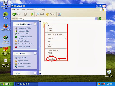 Learn how to unhide files and folders in windowsXP step6