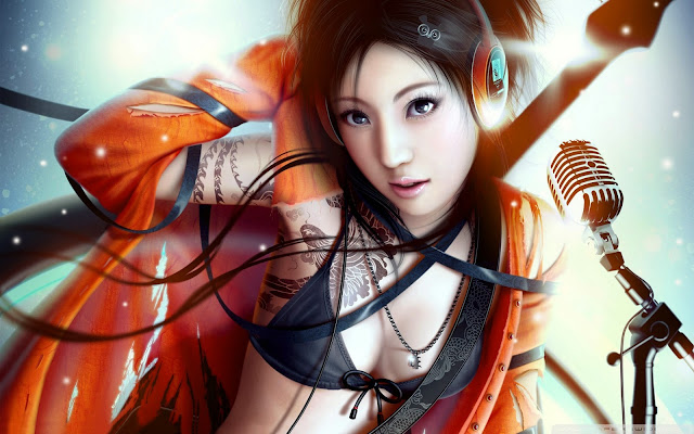 2897-Singing Fantasy Girl HD Wallpaperz