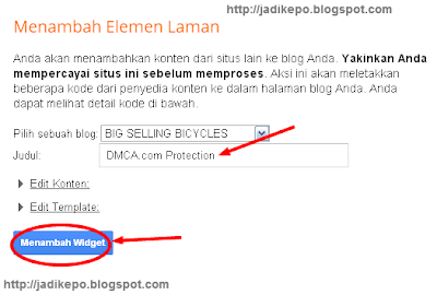 gunakan DMCA Protection untuk lindungi artikel blog