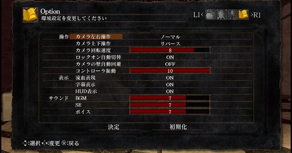 Dark Souls ダークソウル ケンゾクのダークソウル考察ブログ その他 ダークソウルがちょっぴり快適になるオススメ設定